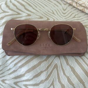 Garett Leight Wilson M Sun- copper- spotted brown shell/ semi-flat pure rosewood